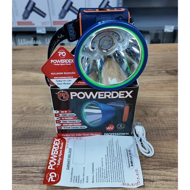 50W 2500 Lümen Nokta Led Aydınlatma Profesyonel Kafa Feneri - Resim 2